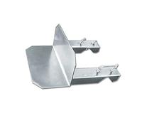 MÉTRONIC - 450890 - CERCLAGE SIMPLE ZINGUÉ BLC POUR MÂT D25 À 50MM 330 X 250MM
