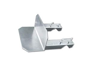 Métronic 450890 Cerclage simple zingué blc pour mât D25 à 50mm / 330 x 250mm