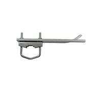 Metronic 450931 Fixation murale zingue blanc Pattes de scellement pour mat D30 a 50mm (l'unite) 250mm