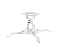 METRONIC 451073 Support Fixation Inclinable, Orientable pour Vidéoprojecteur Montage Plafond, Mural - Charge Max 13,5Kg - Blanc