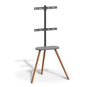 METRONIC 451077 Support TV sur Pied Television Universel 43 à 65 Pouces (109-165 cm) Pivotant avec Trepied Bois au Sol - Stand pour Télé, Max Vesa 400x400 jusqu'à 35 Kg