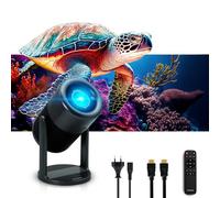 METRONIC 475350 Vidéoprojecteur Portable connecté WiFi Bluetooth Haut-Parleur Intégrés pour Jeux Vidéo, Films, Présentation - Puissant Projection jusqu'à 5m avec Télécommande - Noir