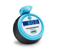 METRONIC 477016 Radio Réveil Projection Plafond Horloge Affichage Led Sportsman - Clock Alarme Matin Buzzer, FM, MP3 - Alimentation Prise Secteur - Bleu & Noir