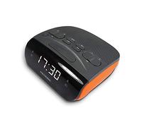 Radio-réveil METRONIC Duo Colors Double alarme - Orange - Fonction Sleep et Snooze