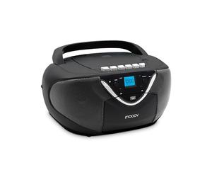 Metronic 477131 Lecteur Radio Cassette CD avec Fonction Enregistreur de K7, Port USB - Poste Audio Cassettes FM Portable AUX-in Ecran LCD, Alimentation Secteur ou Piles