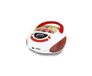METRONIC 477145 Radio CD enfant style Circus - rouge et blanc