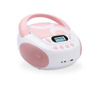 METRONIC 477408 Lecteur CD avec Port USB et Sortie Casque Rose Clair