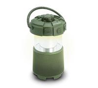 METRONIC 477506 Lampe Enceinte Exterieur Bluetooth - Idéal Jardin, Camping avec sa poignée de Transport, Lumière Led et sa Fonction Musique - Rechargeable USB-C - Vert
