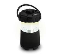 METRONIC 477507 Lampe Enceinte Exterieur Bluetooth - Idéal Jardin, Camping avec sa poignée de Transport, Lumière Led et sa Fonction Musique - Rechargeable USB-C - Noir