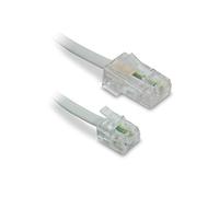 Metronic 495229 Câble téléphone Ethernet RJ11/RJ45 mâle/mâle 10 m Blanc