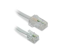 Metronic 495231 Câble téléphone Ethernet RJ11/RJ45 mâle/mâle 1,80 m Blanc