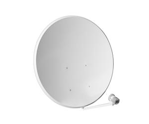 Metronic 498450 Athena 100 Kit numérique avec LNB universel + Parabole acier Blanche de 100cm