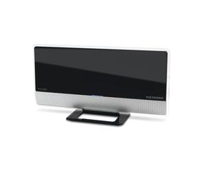 Metronic Antenne TV Intérieure Amplifiée TNT HD 4K UHD - Antenne Plate 15 mm DVB-T/DVB-T2 - Réduction Interférences 4G - Gain 19,5 DB - Réception UHF