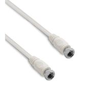 Câble tv satellite coaxial fiches f mâle/mâle 10 m metronic® G