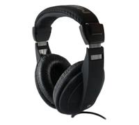 Metronic Casque filaire 480143 - Circum-aural stéréo, 6 m, jack 3,5 mm + adaptateur 6,35 mm - Noir