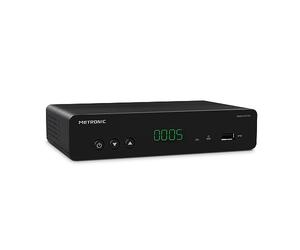 Metronic Décodeur TNT Double Tuner Zapbox EH-D3 HEVC pour TV et Antenne TNT, Full HD - HDMI, Péritel, USB, Ethernet avec Télécommande - 441622