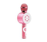 Micro Karaoké avec effets vocaux et lumineux - rose