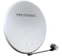 Parabole Athena acier diamètre 80 cm Calysta + LNB - blanche