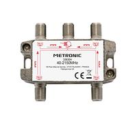 METRONIC Répartiteur TV/Sat 4 Sorties à fiche F blindé métal