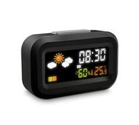 Metronic Réveil numérique de voyage 477340 – Écran LCD couleur, à piles, Température