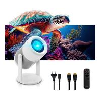 METRONIC Vidéoprojecteur portable Android WiFi Bluetooth Full HD 1080p HDMI USB Jack haut-parleurs intégrés blanc