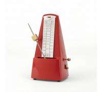 Métronome avec Clip à Partitions, Rouge Amélioré Avec Cadeau | Standard, Métronome Mécanique, Robuste, pour Cours Musique