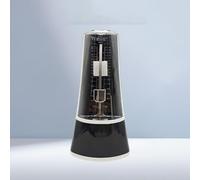Métronome mécanique au design élégant, idéal pour les instruments à cordes et les tambours, appareil d'entraînement du rythme fiable (noir)