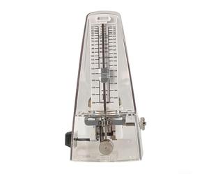 Métronome mécanique avec cloche pour guitare basse Transparent | Fonction de sonnette intégrée, mécanisme précis, idéal pour l'entraînement de la guitare, de la grosse caisse, du violon