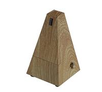 Métronome, Métronome Mécanique, Guitare, Piano, Batterie, Instrument de Type Tour, Accessoire Musical, Métronome (Grain de Bois Clair)