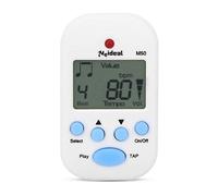 Metronome Mini métronome multifonctionnel numérique Beat métronome pour piano, violon, guitare(blanc)