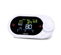 Métronome multi-usage efficace pour la pratique de la musique, métronome vibrant silencieux avec clip arrière, petit formateur, texture ABS, métronome rechargeable avec LED