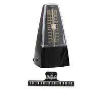 Métronome Musical Mécanique Noir 1set pour Guitare et Batterie Couleur Aléatoire