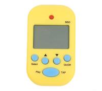 Métronome numérique avec clip, large plage de tempo, fonction de rythme du robinet et prise casque pour la pratique individuelle de la musique (jaune)