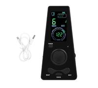 Métronome numérique électronique contrôle du volume enfants robuste polyvalent léger réglage du rythme accordeur pour piano - Noir