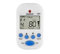 Metronome numérique M50 Mini 5 cm Clicker, outil de rythme électronique | Accordeur à clip LCD pour guitare, piano, violon, entraînement d'entraînement pour courir, écran LCD portable