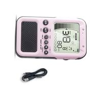 Métronome numérique rechargeable - Outil d'entraînement musical vibrant silencieux - Texture ABS - Convient pour piano et piano - Avec accordeur