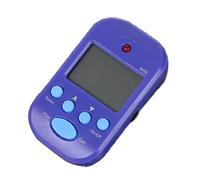 Métronome numérique, sortie casque professionnelle à 2 canaux, métronome électronique, fonction TAP, mini métronomes pour guitare, piano, violon (Bleue)