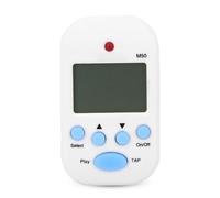 Métronome portable à clipser SustVita pour musiciens, un métronome numérique Beat Tempo avec fonction TAP et prise casque pour la pratique du ukulélé guitare basse (Blanche)