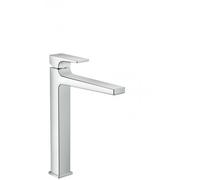 hansgrohe Metropol mitigeur monocommande pour lavabo 260 avec poignée, vidage par poussée, pour cuvettes de lavabo, saillie 204mm, 32512000, Couleur: chrome