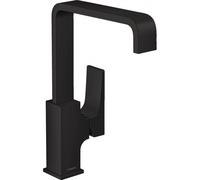 hansgrohe Metropol mitigeur lavabo 32511670 saillie 165 mm, avec bonde push-open, noir mat