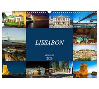 Metropole Lissabon (Wandkalender 2026 DIN A3 quer), CALVENDO Monatskalender: Der Fotograf Dirk Meutzner nimmt Sie mit auf eine Reise durch die Metropole Lissabon