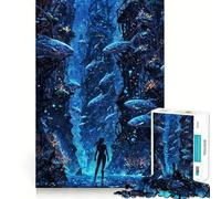 Métropole sous-Marine Puzzle de 1000 pièces pour Adultes Jeu de réflexion Amusant Technologie de découpe Laser avancée Défi divertissant pour Passer Le Temps (38x26cm)