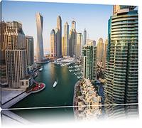 metropoli Dubai Photo sur Toile |Taille: 80x60 cm| Peinture Murale | Art Print | prêt Couvert