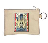 Metropolis Porte-monnaie classique Motif affiche du film allemand Beige