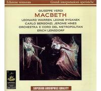 Metropolitan Orchest - Verdi : Macbeth. Warren, Rysanek, Bergonzi, Hines, Leinsdorf.