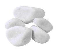 Metroquadrocasa Galets en Marbre Blanc de Carrare, pour décoration de jardin, ornements, tailles variées - Sac de 10 kg 60/100 mm
