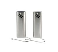Metrox 11400 Diffuseur tubulaire, acier inoxydable, 300 ml, 20 x 7,5 x 3,5 cm, argent (pack de 2)
