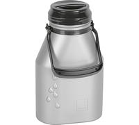 Metrox 23520s Pot à lait avec couvercle à visser, plastique, 2 litres, anti-fuite, argenté