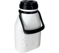 Metrox Bidon à lait 2l, étanche, en plastique sans BPA et BPS, avec couvercle à visser, Blanc