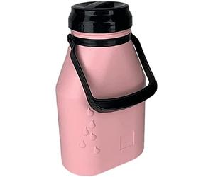 Metrox Bidon à lait 2l, étanche, en plastique sans BPA et BPS, avec couvercle à visser, Rose
